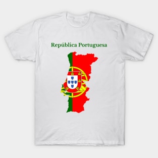 Portugal Map Flag T-Shirt